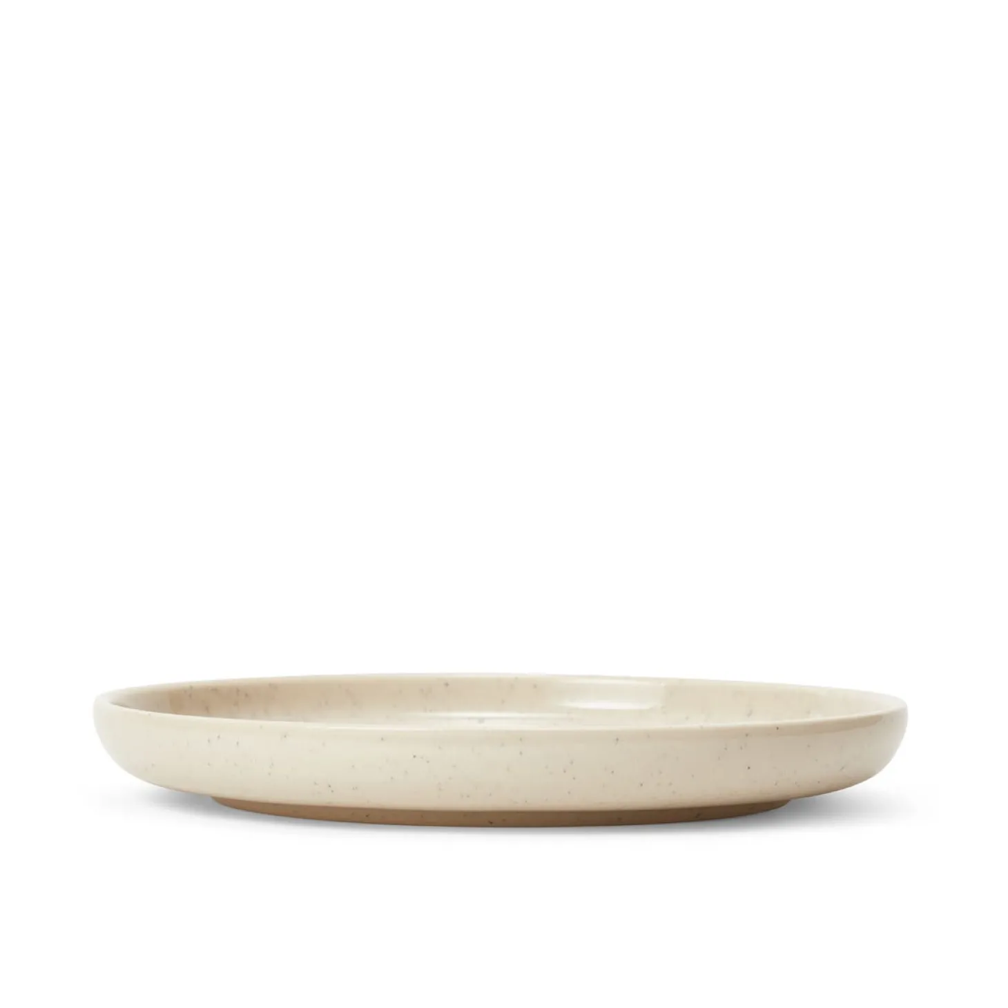 Assiett Bruno 22cm Stengods Spräcklig Beige