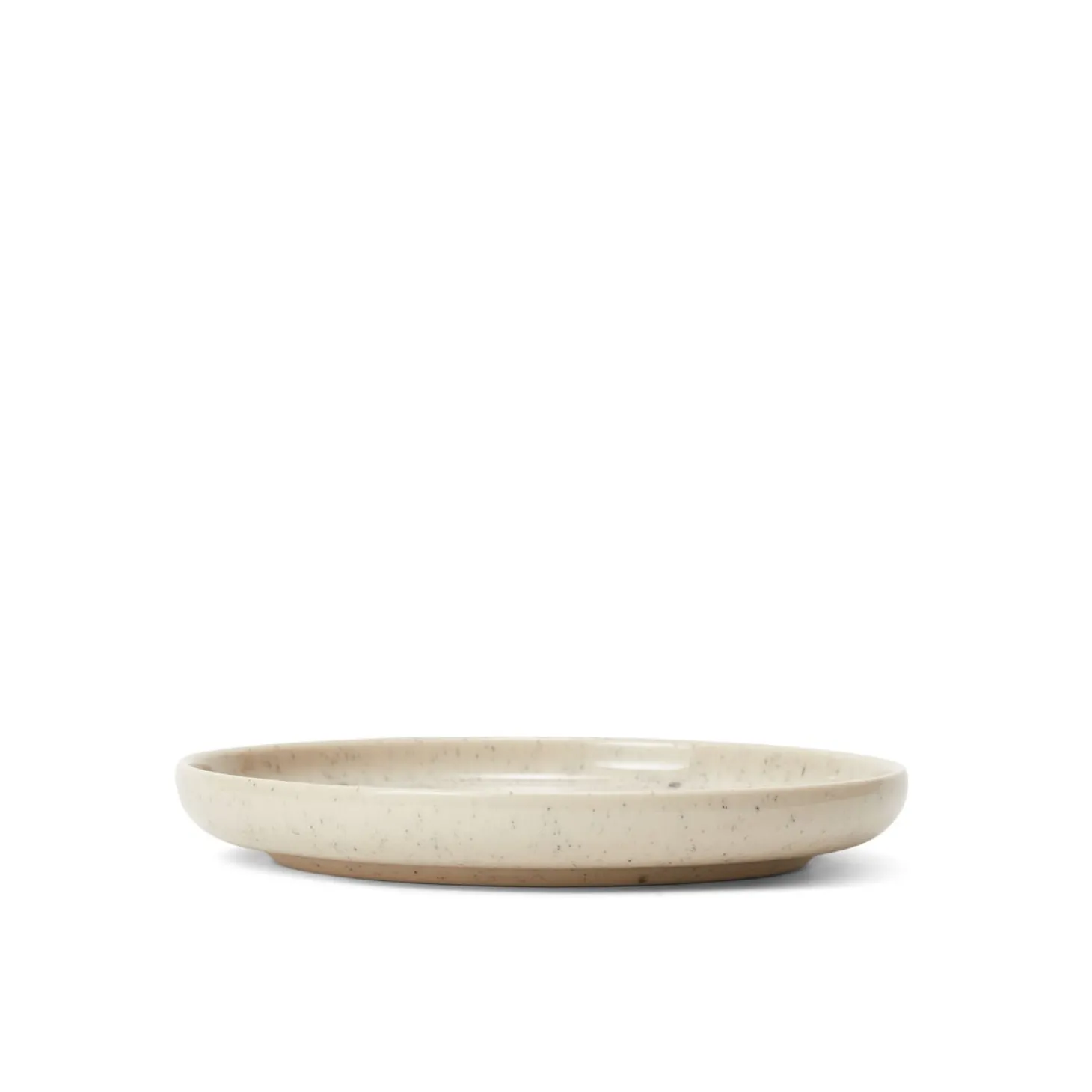 Assiett Bruno 17cm Stengods Spräcklig Beige
