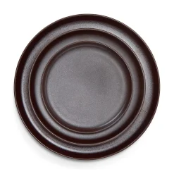 Assiett Bruno Stengods 22cm Brun