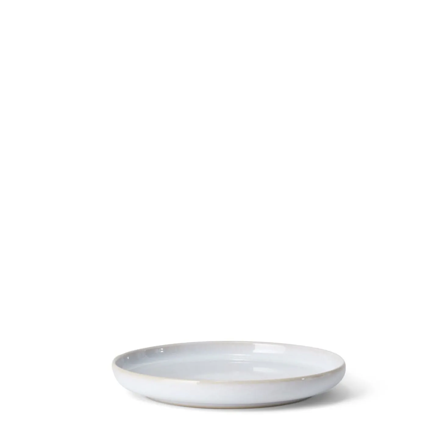 Assiett Bruno Stengods 17cm Vit