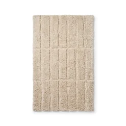 Badrumsmatta Square 50x80cm Bomull Beige