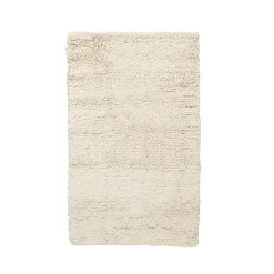 Badrumsmatta Återvunnen Bomull 50x80cm Naturvit