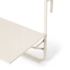 Balkongbord Metall 60x40cm Ljusbeige