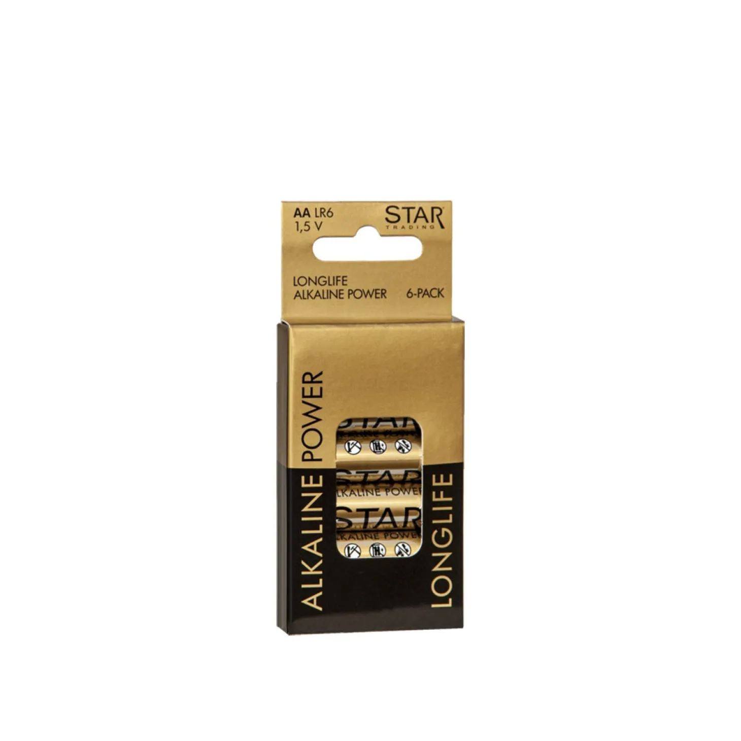 Batteri AA 1,5V 6-p