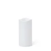 Blockljus LED Timer 15x7,5cm Vit