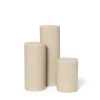Blockljus Stearin 10x6,8cm Beige