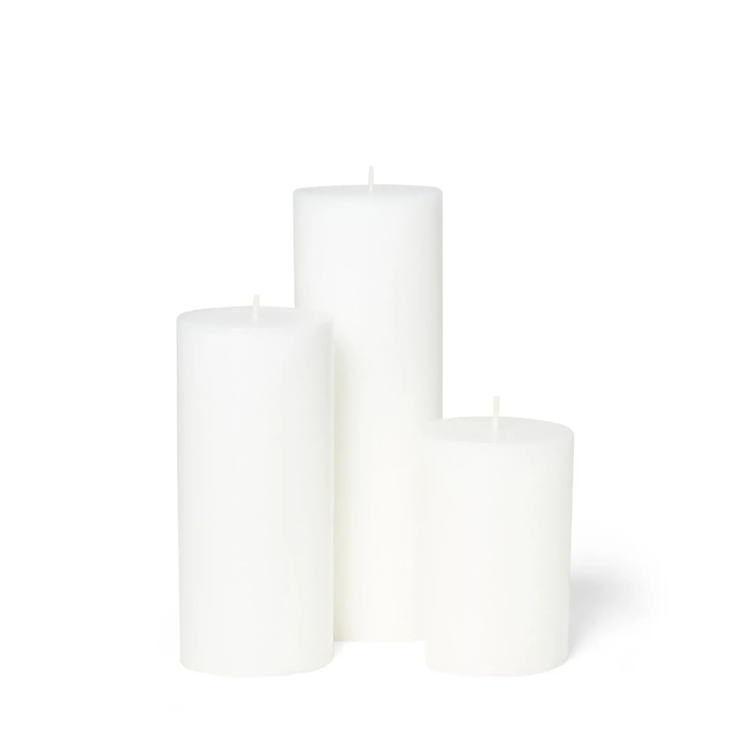 Blockljus Stearin 20x6,8cm Vit