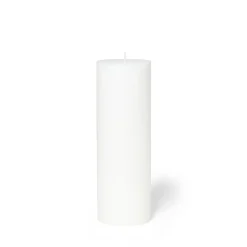 Blockljus Stearin 20x6,8cm Vit