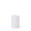 Blockljus Timer LED 11,5x7,5cm Vit