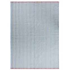 Bomullsmatta Rand 170x240cm Blå