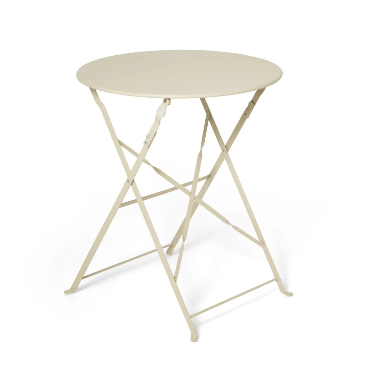 Bord Fällbart Metall 60cm Ljusbeige