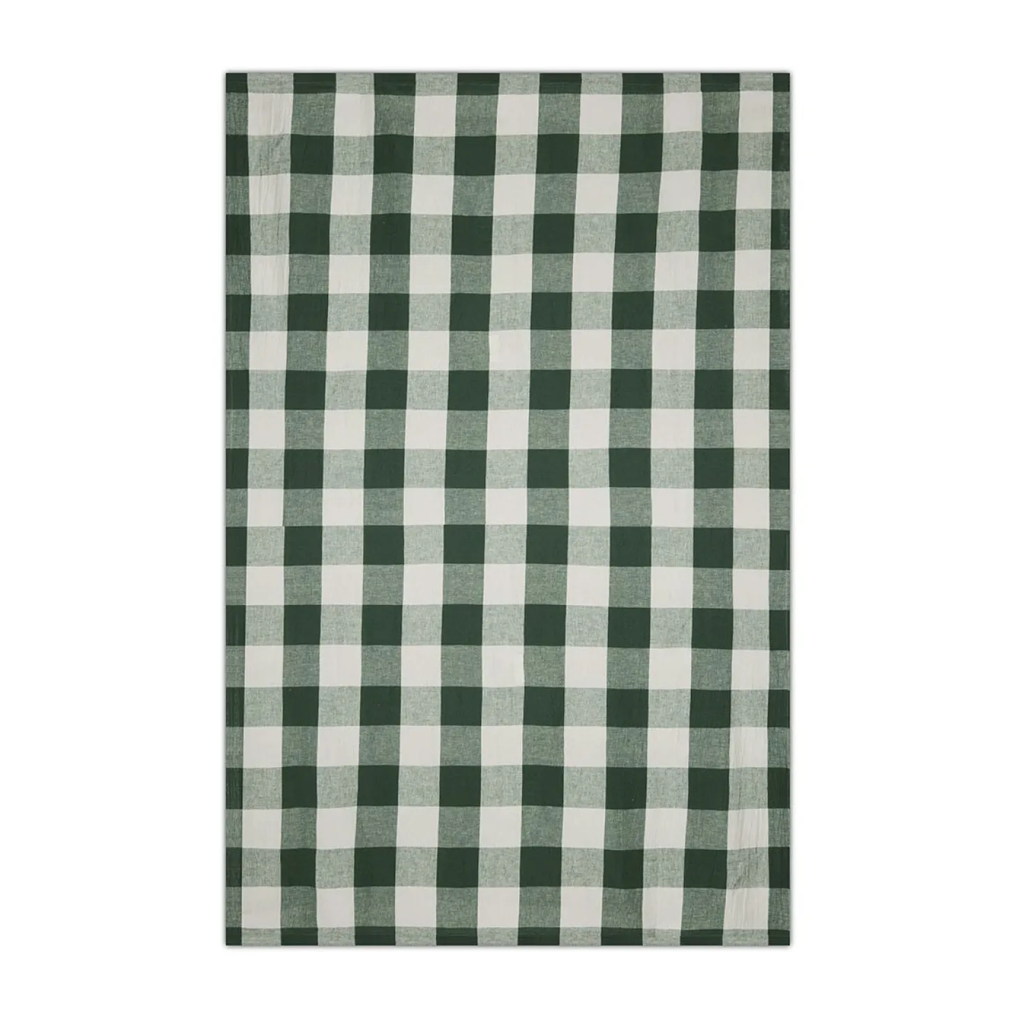 Bordsduk Check 240x140cm Linnemix Grön
