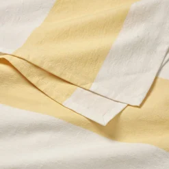 Bordsduk Summer Stripe 240x140cm Bomull Gul