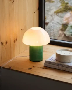 Bordslampa Alba 24x29cm Mörkgrön