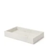 Bricka 26,5x15cm Marmor Vit
