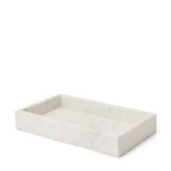 Bricka 26,5x15cm Marmor Vit