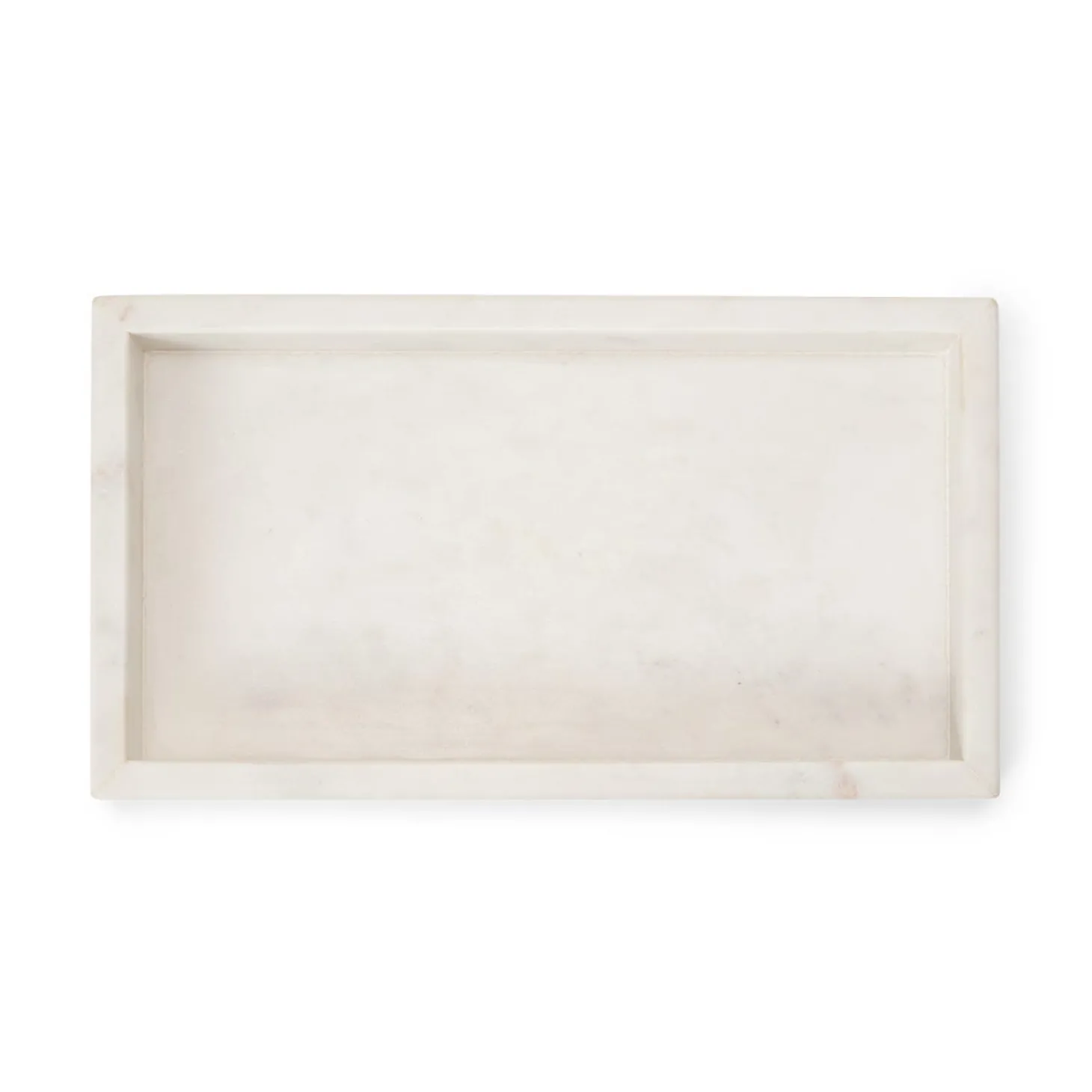 Bricka 26,5x15cm Marmor Vit