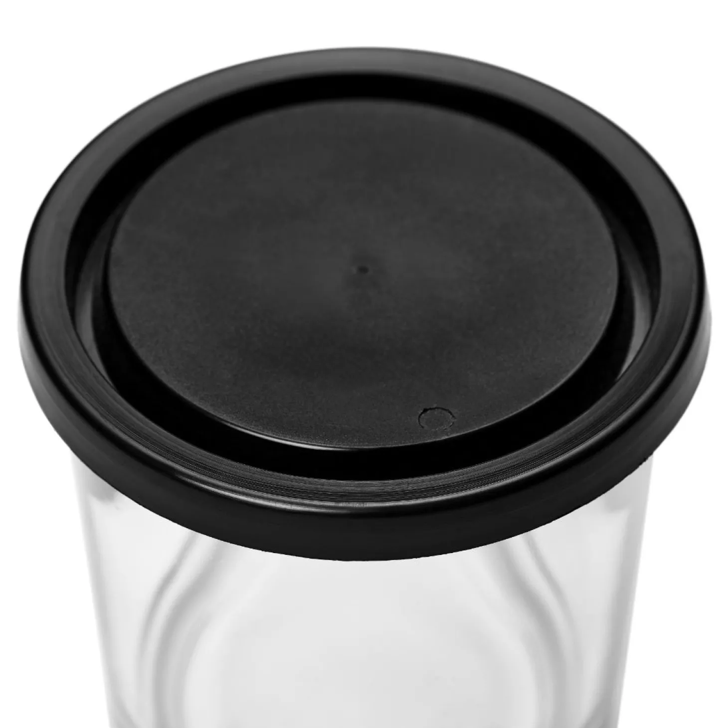 Burk Glas Lock 0,4L Hög Svart