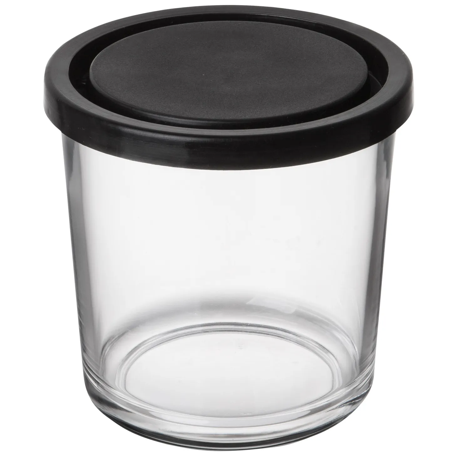 Burk Glas Lock 0,4L Hög Svart