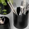 Burk Metall 11x9,5cm Svart