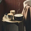 Doftljus Santal Plum 280g Stål