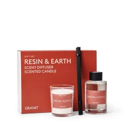 Gift Set Doftljus/Diffuser Resin & Earth