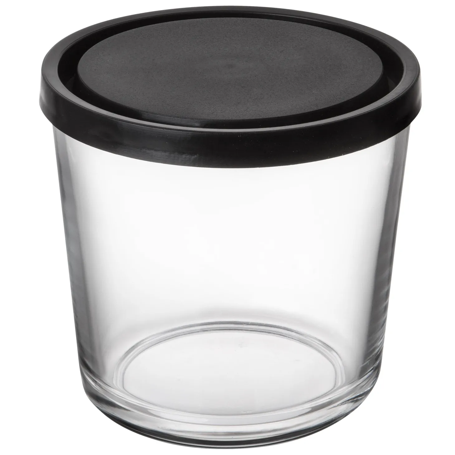 Glasburk Lock 0,8L Hög Svart
