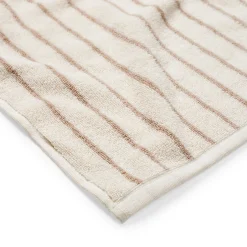 Handduk Line 100x150cm Bomullsfrotté Beige