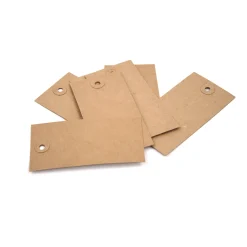Hängetiketter 10-p Kraft Naturfärg