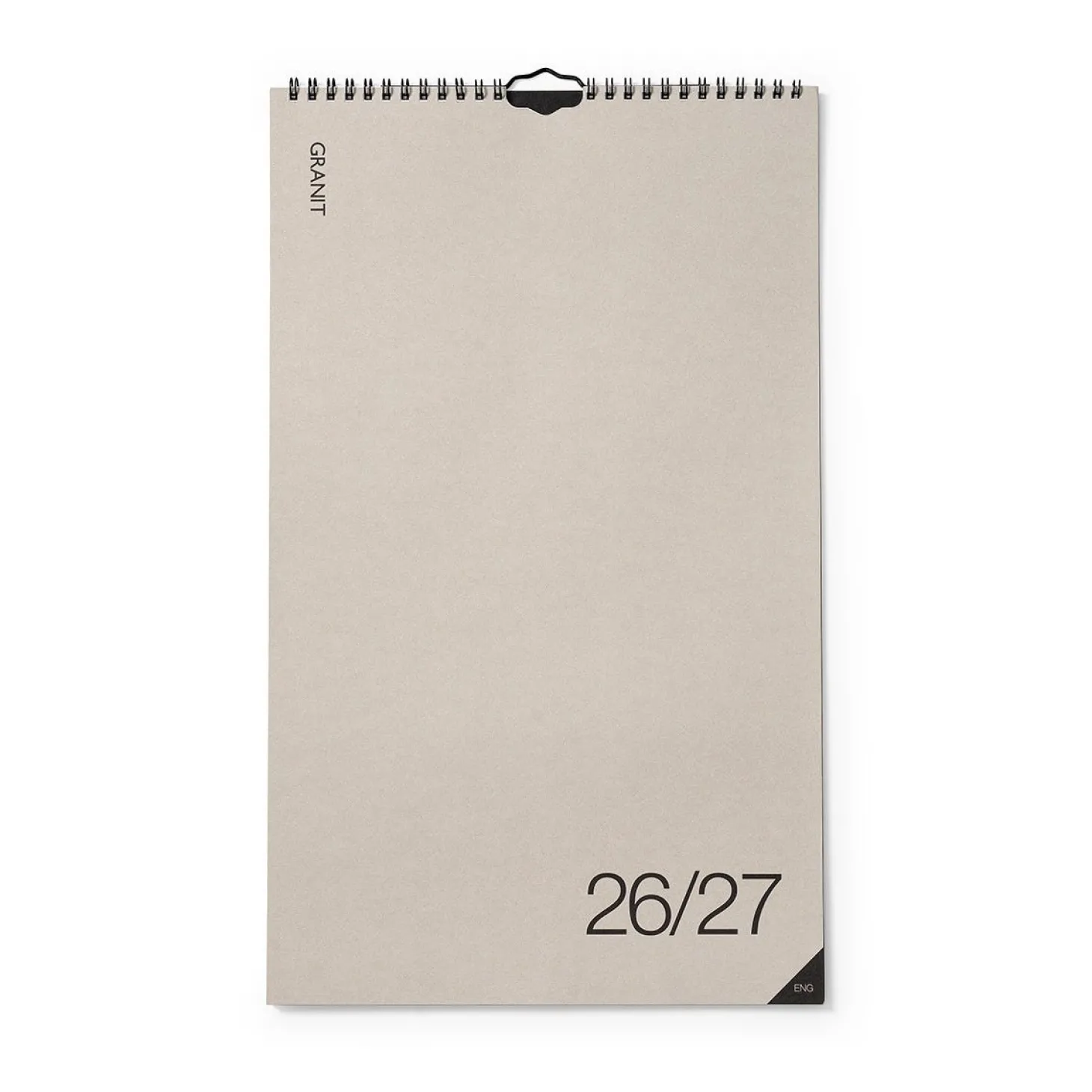 Kalender Kolumn 2026/2027 Engelska Beige