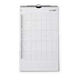 Kalender Kolumn 2026/2027 Engelska Beige