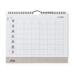 Kalender Vecka 2026 Beige