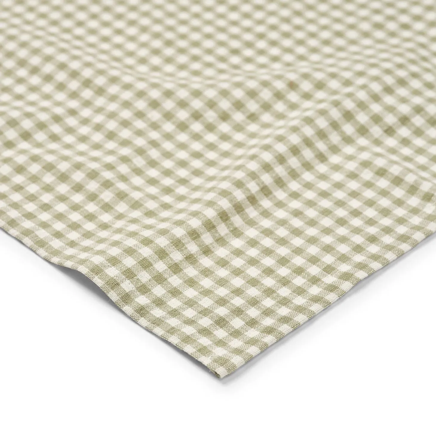 Kökshandduk Check 50x70cm Bomull Grön