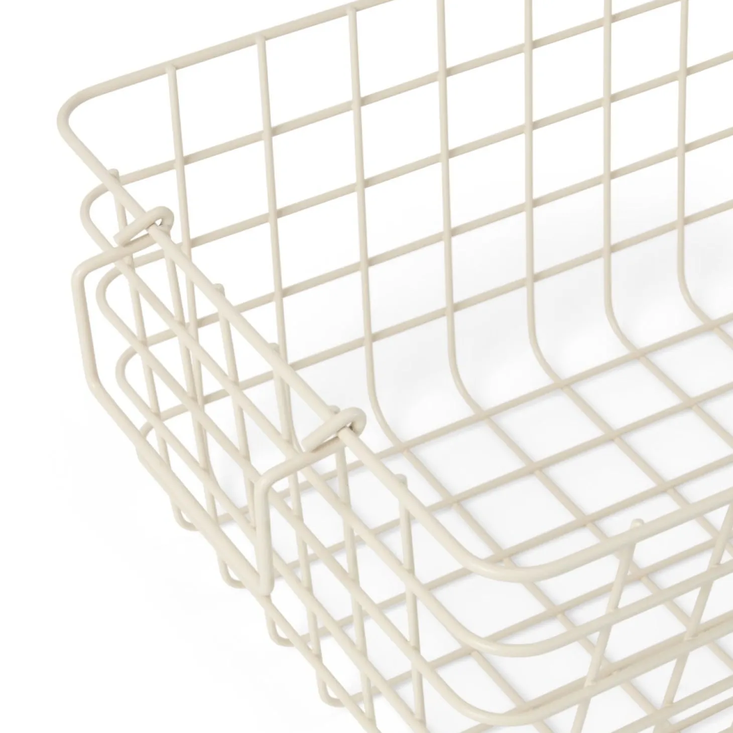 Korg Stapelbar Metall 24x32cm Beige