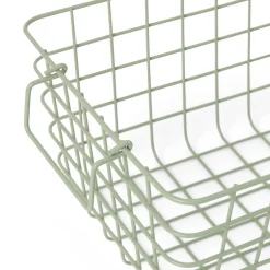 Korg Stapelbar Metall 24x32cm Ljusgrön
