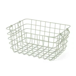 Korg Stapelbar Metall 24x32cm Ljusgrön