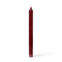 Kronljus Stearin 27,5cm Vinröd