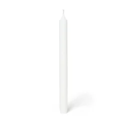 Kronljus Stearin 27,5cm Vit