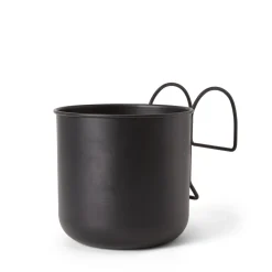 Kruka Hängande Metall 16cm Svart