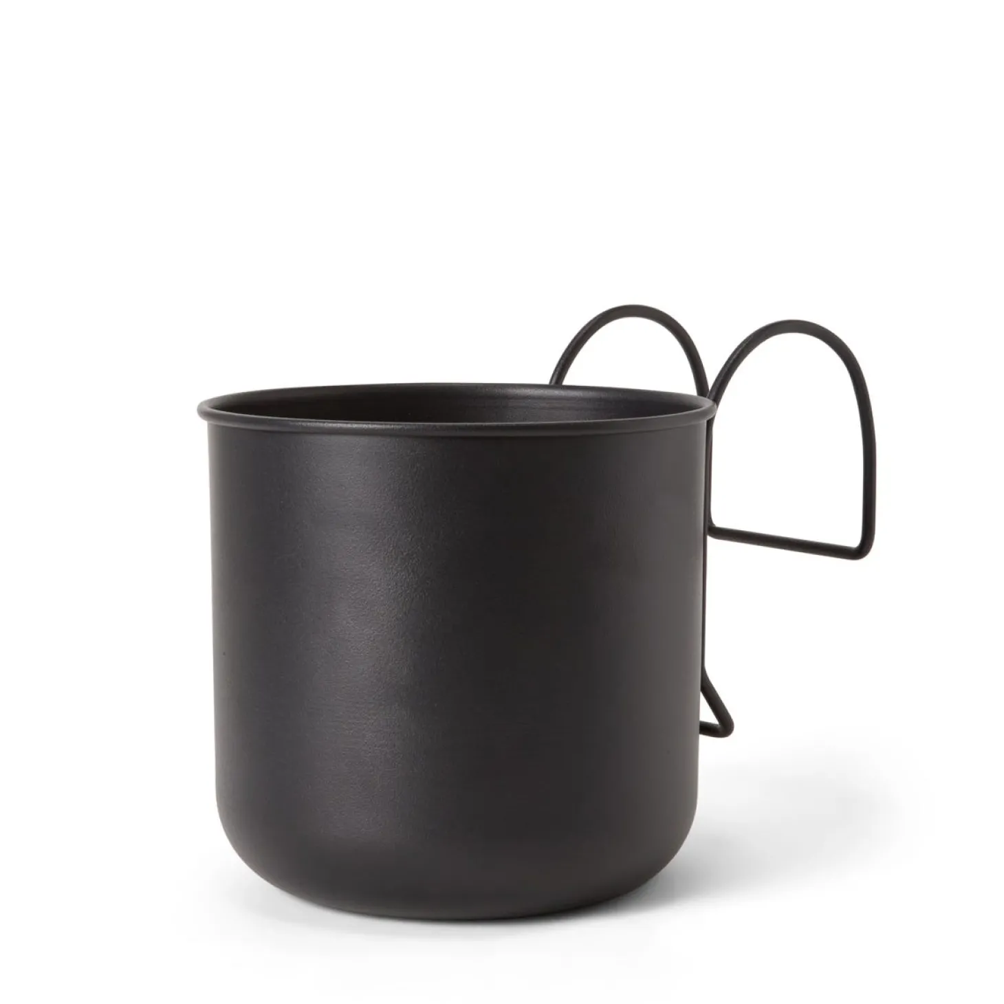Kruka Hängande Metall 16cm Svart