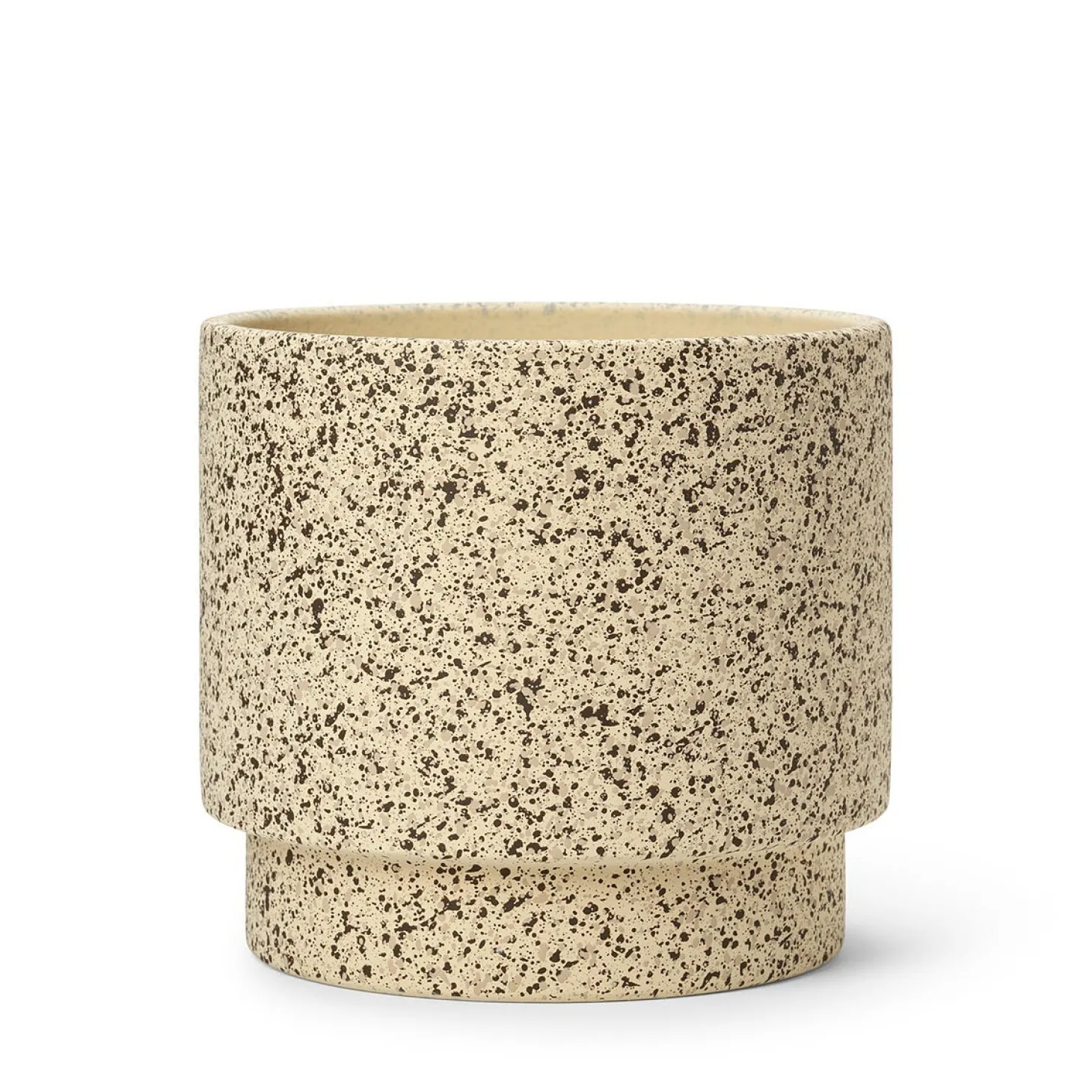 Kruka Stänk 22x20cm Naturvit