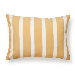 Kuddfodral Linnemix Rand 50x70cm Gul