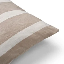 Kuddfodral Linnemix Rand 50x70cm Mullvad