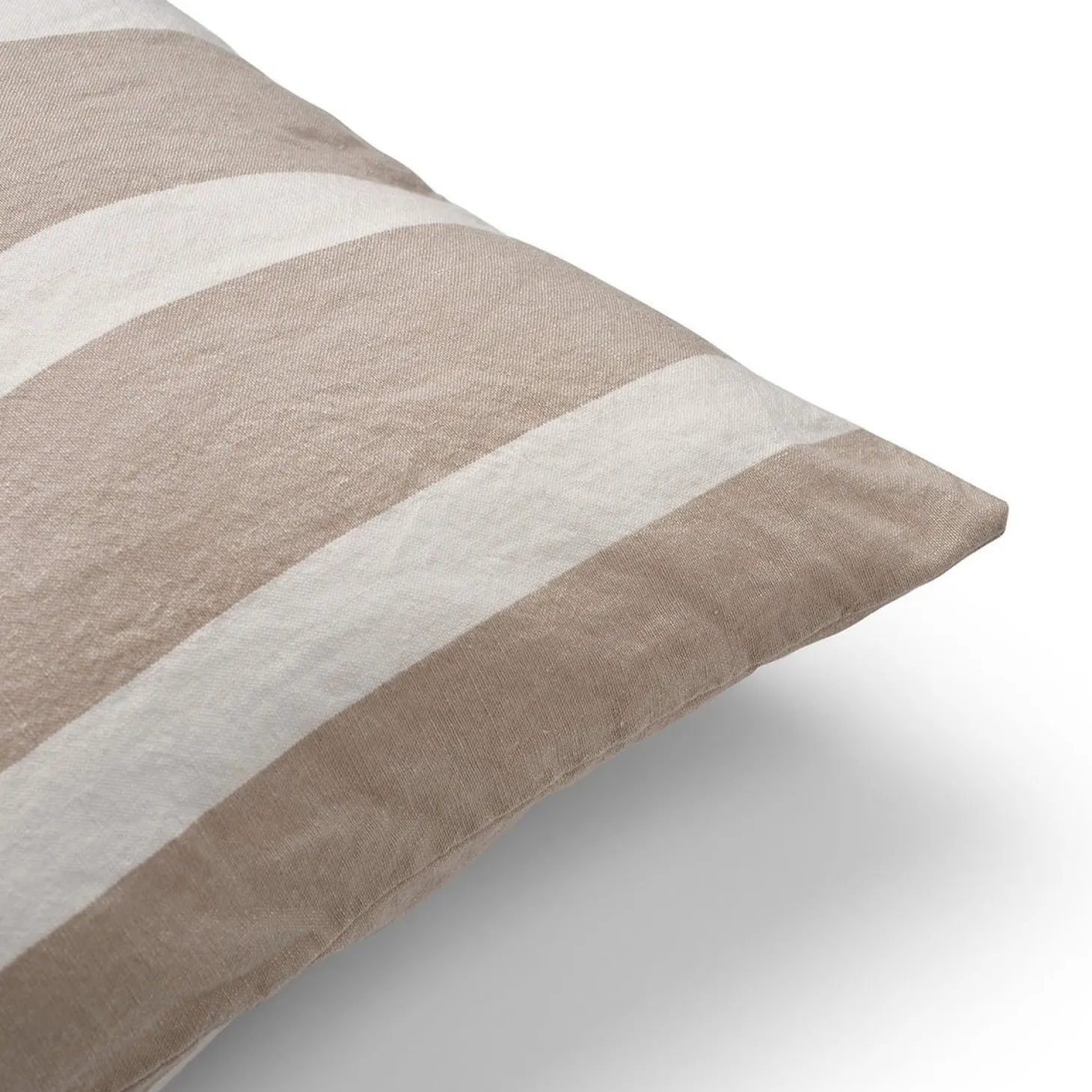 Kuddfodral Linnemix Rand 50x70cm Mullvad