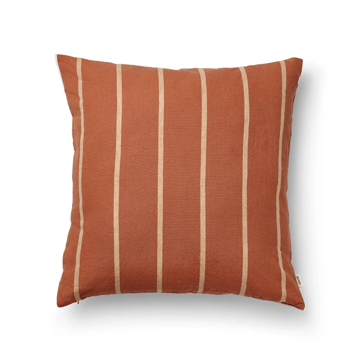 Kuddfodral Linnemix Rand 50x50cm Roströd