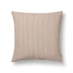 Kuddfodral Linnemix Smalrand 50x50cm Mullvad