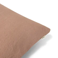 Kuddfodral Linnemix 50x50cm Brun