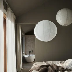 Lampskärm Rispapper Luna 80cm Vit