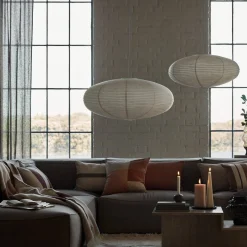 Lampskärm Rispapper Yuna 80cm Vit