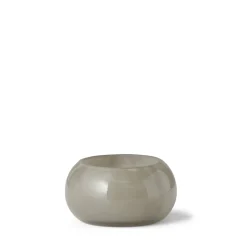 Ljuslykta Rund 8x8cm Grå